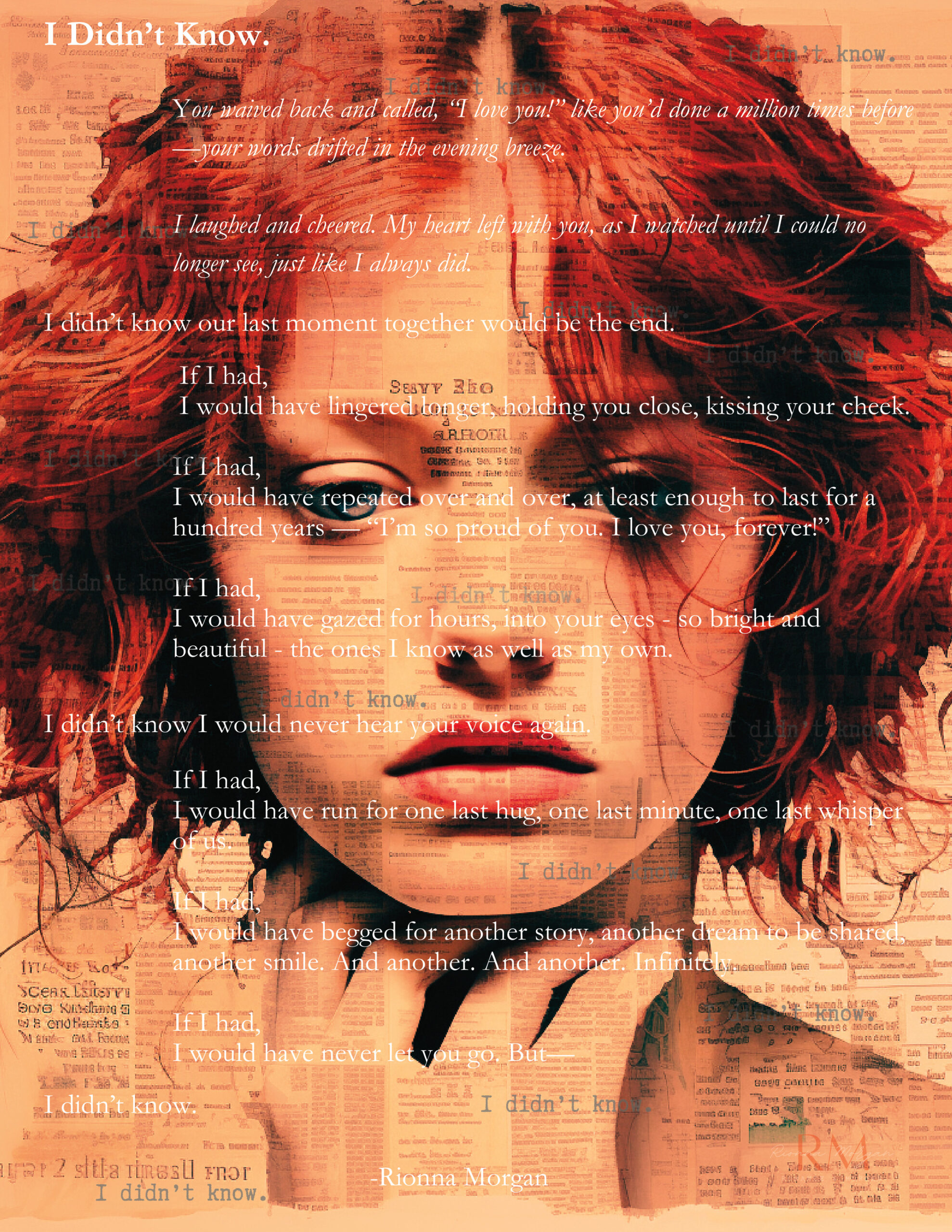 "I Didn't Know" poem by Rionna Morgan, curated by Sasha Stiles